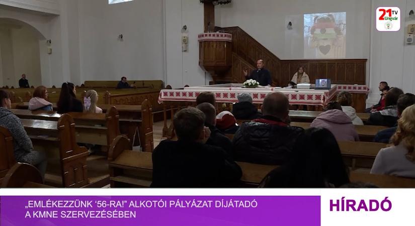 „Emlékezzünk ‘56-ra!” alkotói pályázat díjátadó a KMNE szervezésében (videó)
