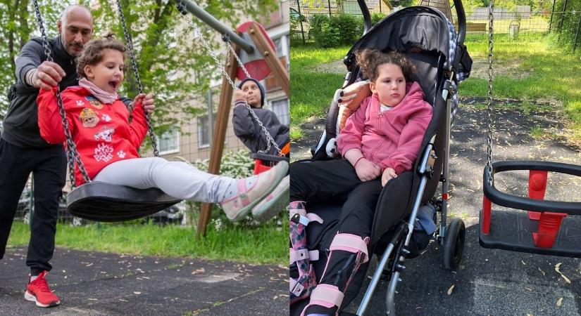 Nagy segítséget kérnek a baji sztrókos kislány, Kinga szülei