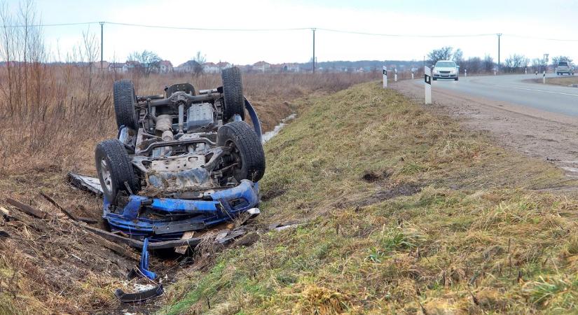 Súlyos baleset a 4-esen: vaddal ütközött egy teherautó