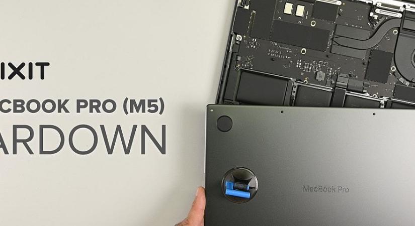 Szétkapták az Apple új M5-ös MacBook Pro-ját - és ezt találták benne