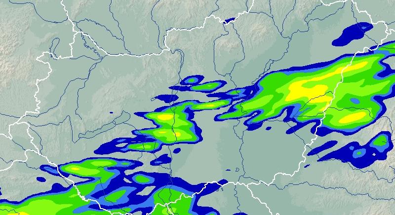 Térképeken mutatjuk, mikor érkeznek a záporok, zivatarok, óráról órára
