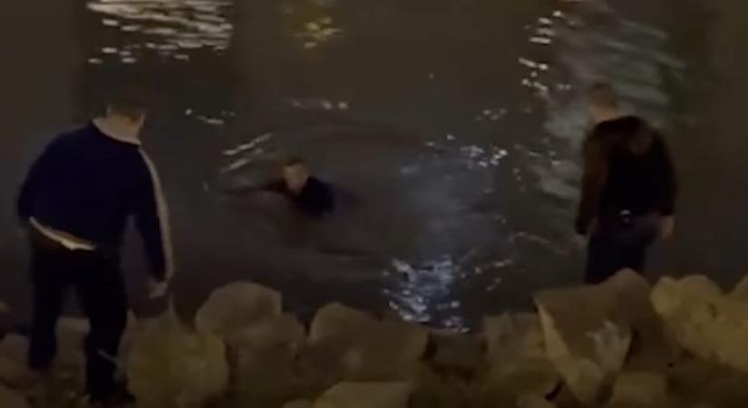 A Dunából húztak ki a rendőrök egy betörőt, miután kirabolt egy belvárosi villát – videó