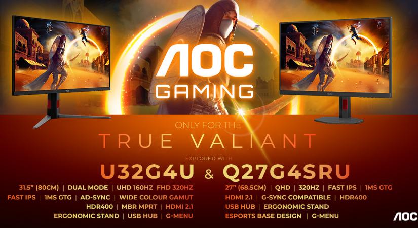 Két egyedülálló út a nagy teljesítményű 320 Hz-es játékhoz – hamarosan két monitorral is bővül az AGON by AOC kínálata