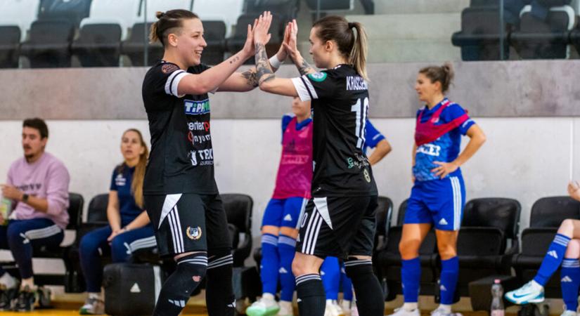 A nagy rangadót is sima győzelemmel zárták a DEAC női futsalosai