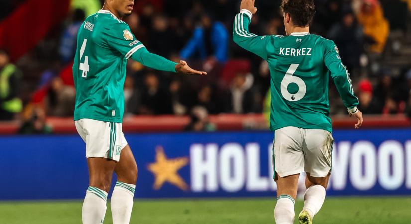 Videón Kerkez első gólja, pazar Szoboszlai-gólpassz, mély gödörben a Liverpool