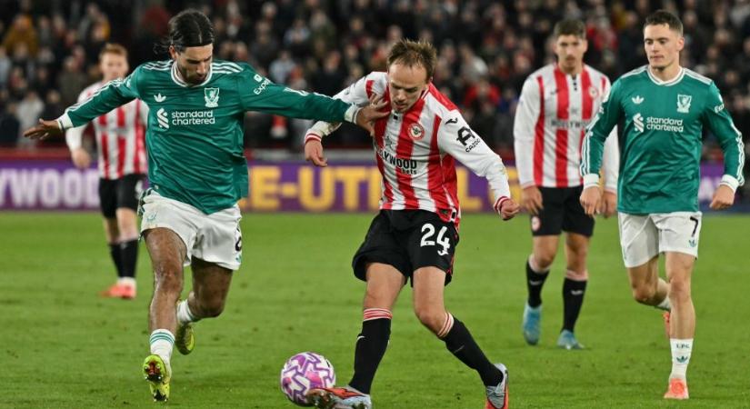Kerkez meglőtte első gólját a Liverpoolban, de a Brentford elrontotta Szoboszlai születésnapját