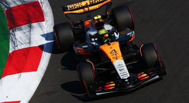 Norris a mexikói pole-ban a Ferrarik előtt, Piastri csak a 7. helyről indul