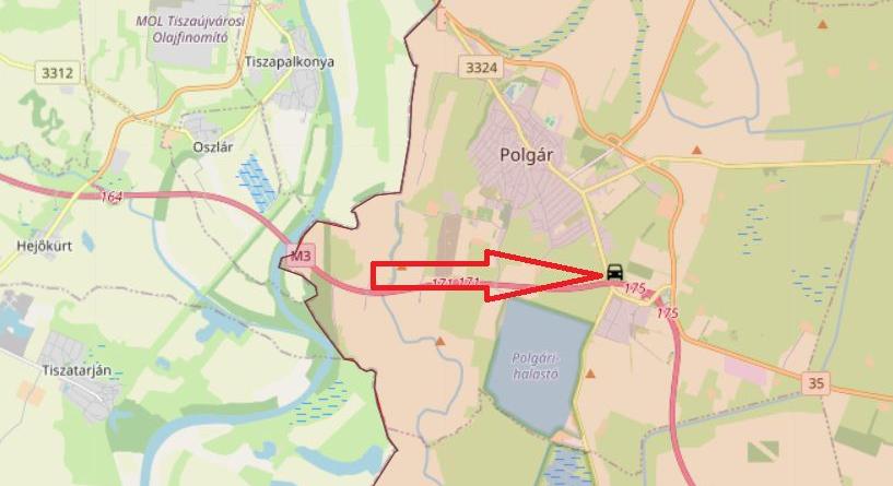 Szalagkorlátnak csapódott egy kocsi az M3-ason