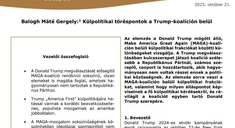 Külpolitikai töréspontok a Trump-koalíción belül
