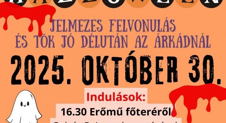 Halloween-i jelmezes felvonulás lesz Lőrinciben 