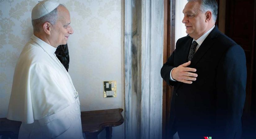 XIV. Leó pápánál tett látogatást Orbán Viktor