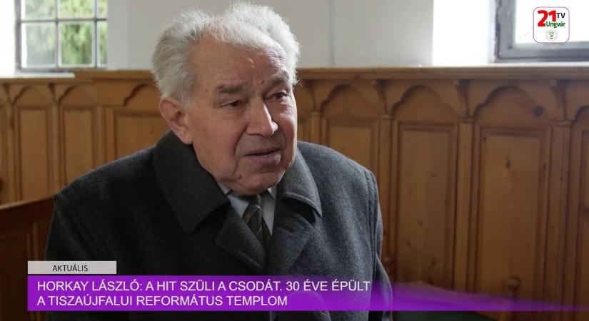 Aktuális(2025.10.27)- Horkay László: a hit szüli a csodát. 30 éves a tiszaújfalui református templom (videó)