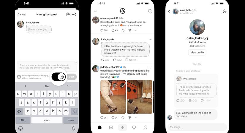24 óra után eltűnő bejegyzések jönnek a Threads-be