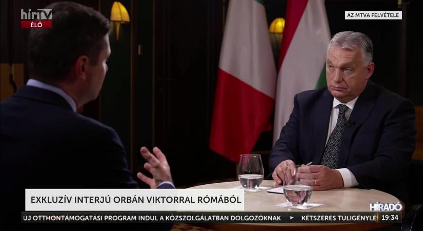 Exkluzív interjú Orbán Viktorral Rómából  videó