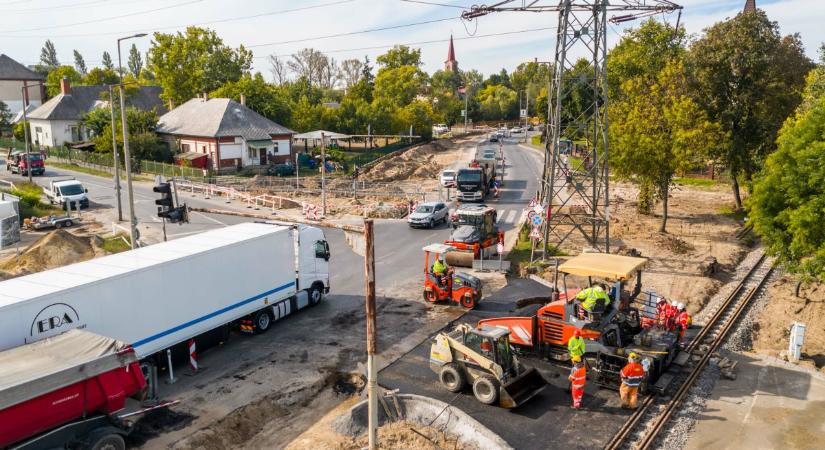 Itt tart Debrecen fontos csomópontjának átépítése
