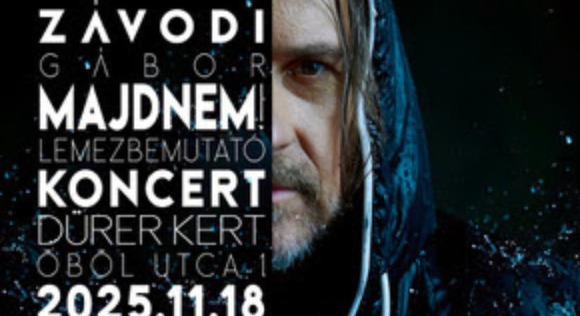 Több mint tíz vendéget hívott Závodi Gábor a MajdNem koncertre