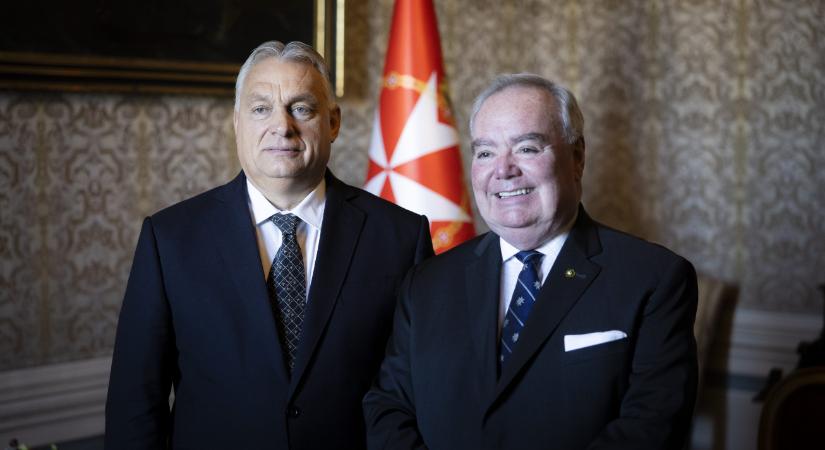 Az ukrán menekültek megsegítéséről egyeztetett Orbán Viktor a Szuverén Máltai Lovagrend nagymesterével