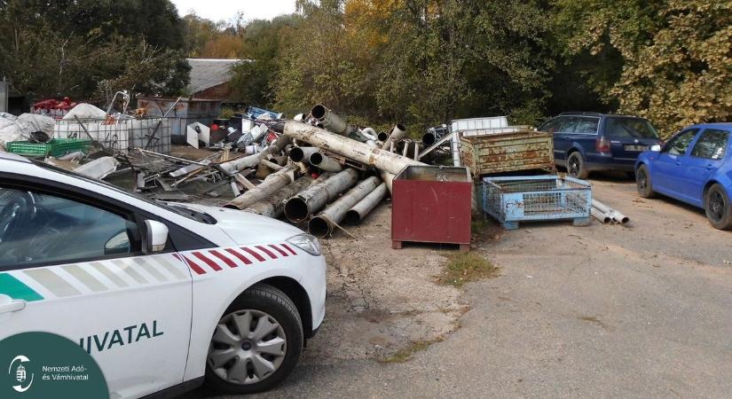 Nem kicsiben vasazott a szentgotthárdi férfi – 14 tonna illegális fémet talált nála a NAV