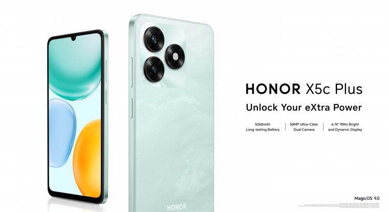 Letisztult formával és persze mesterséges intelligenciával érkezett a HONOR X5c Plus