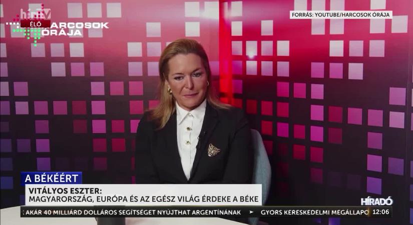 Egész Európa és az egész világ érdeke, hogy béke legyen - Vitályos Eszter  videó