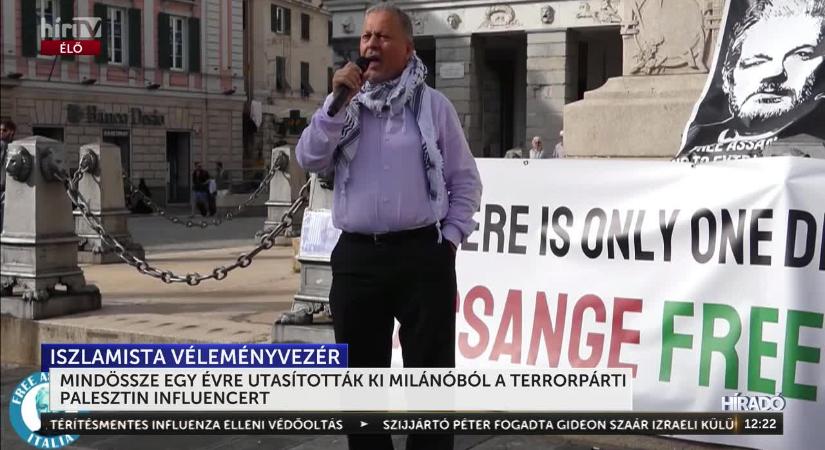 Egy évre kiutasították Milánóból az Olaszországi Palesztin Szövetség elnökét  videó