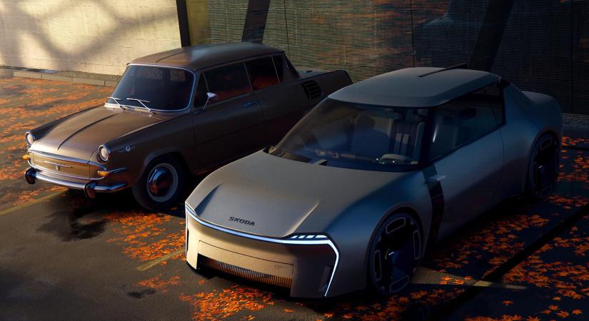 Retró-kupét alkottak a Škodánál, amibe a bringád is befér