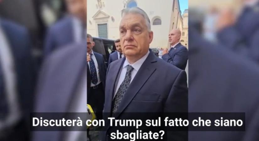 Az olasz La Repubblica közzétette az Orbán római nyilatkozatáról készített videót, amit a kormány szerint elferdítettek