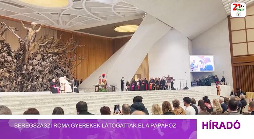 Beregszászi roma gyerekek látogattak a pápához (videó)
