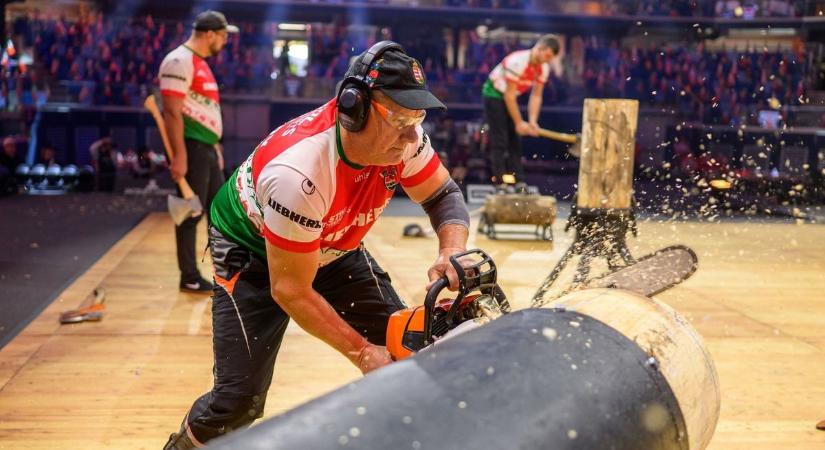 Az ópusztaszeri favágó volt a legjobb motorfűrésszel a világbajnokságon