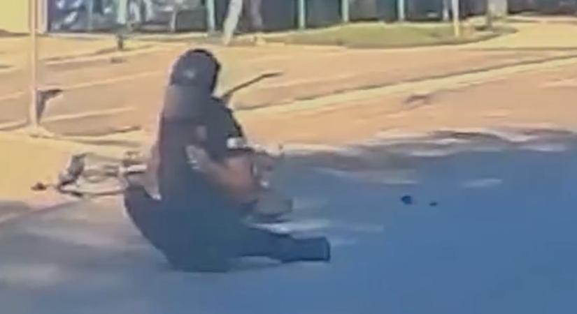 Hatalmasat perecelt egy magyar rolleres: megmutatja esés utáni sisakját