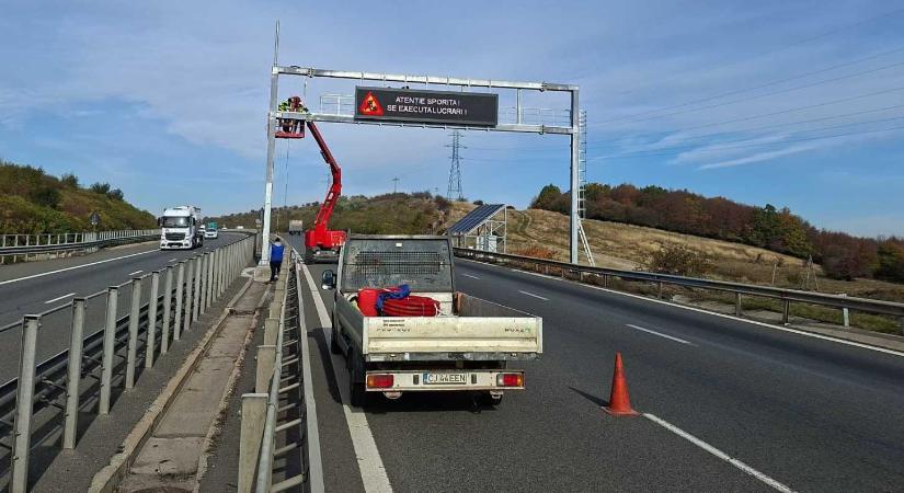 Megrepedt az úttest egy Kolozs megyei sztrádaszakaszon