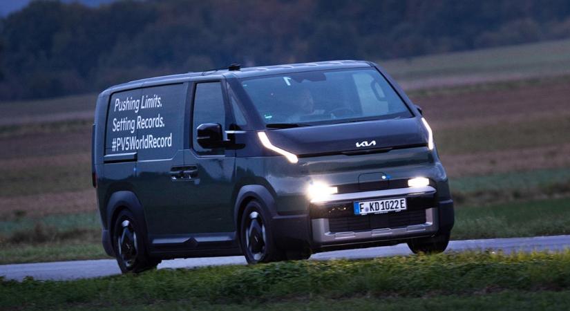 Elektromos cargo GUINNESS-világrekordot állított fel a KIA