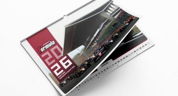 Már rendelhető 2026-os F1-es falinaptárunk!