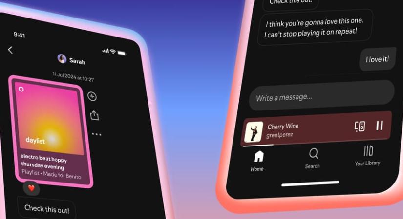 Nyissa meg a Spotifyt, Magyarországra is megjött az üzenetküldős funkció
