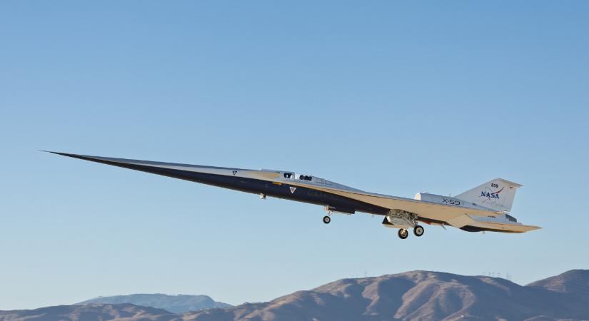 Túl van első repülésén az X–59, ami feltámaszthatja a szuperszonikus légi közlekedést