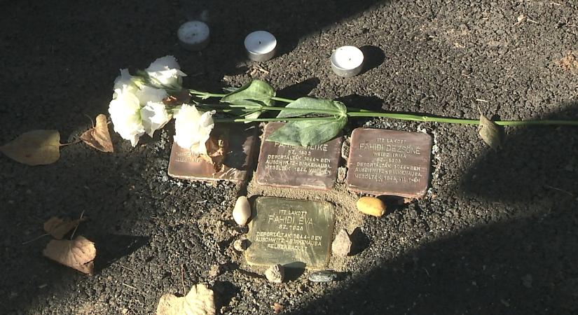 Már botlatókő is őrzi Fahidi Éva emlékét Debrecenben