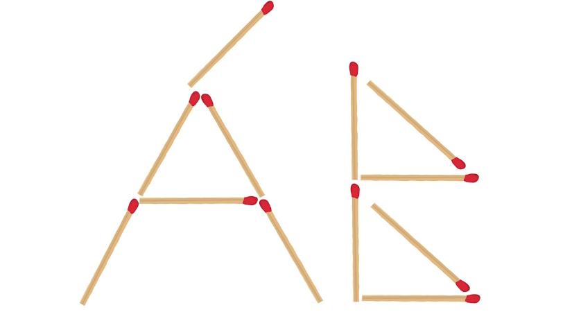 Villámgyors IQ-teszt: helyezzen át egy gyufát, hogy egy legendás zenekar neve jöjjön ki az ábrából!