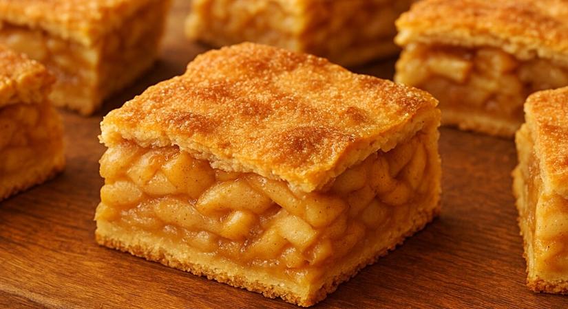 Almás pite sok almával, vékony tésztával