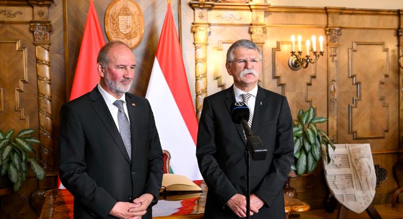 Kövér László a Parlamentben fogadta Peter Samtot