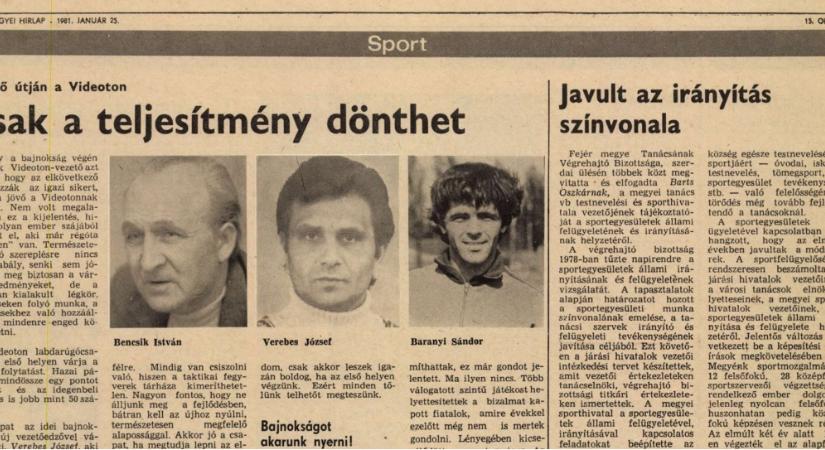 Trabant Combi és a Videoton focicsapat – Fejér megye évfordulós emlékei