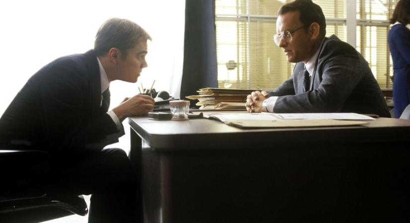 DiCaprio egyik legemlékezetesebb filmje, amit ráadásul Spielberg rendezett