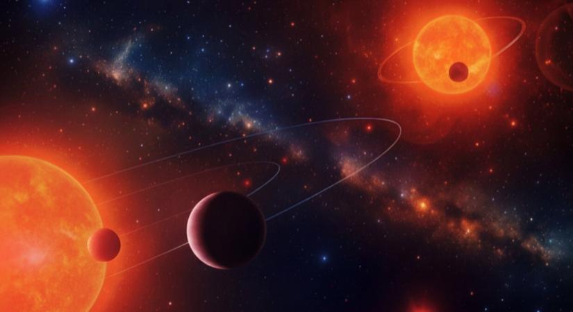 Két csillagot és három Földhöz hasonló bolygót találtak egy hihetetlen rendszerben