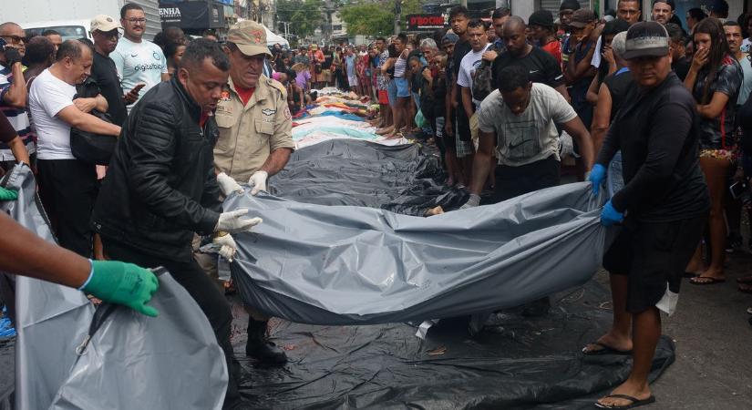 Holttestek borították be Rio utcáit, miután a rendőrség tűzharcot vívott a fegyveres banditákkal