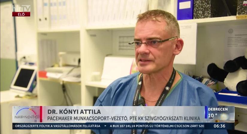 Országos elsőség Pécsett – Aranybevonatú pacemakert kapott egy beteg  videó