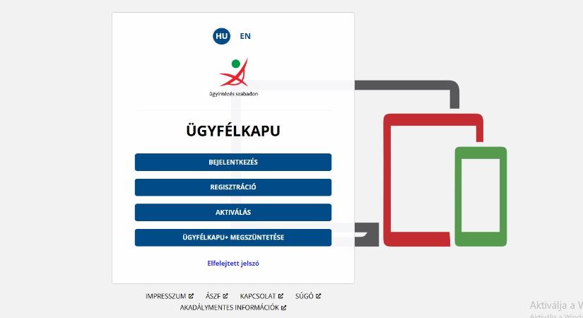 Leáll a DÁP, az Ügyfélkapu és a NAV rendszere