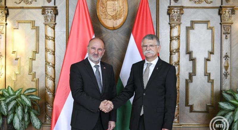 Kövér László a Parlamentben fogadta Peter Samtot, az Osztrák Köztársaság Szövetségi Tanácsának elnökét