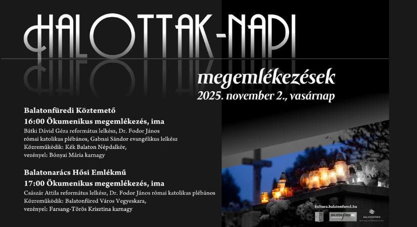 Közös emlékezés a Balatonnál – Halottak napja Balatonfüreden