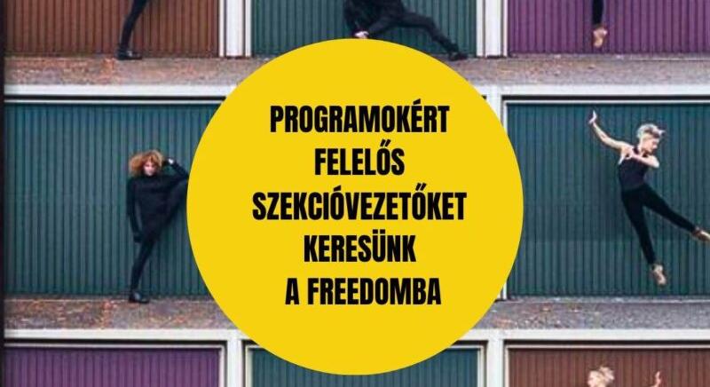 Szekcióvezetőket keres a Freeszfe