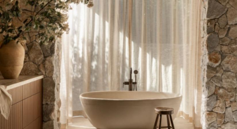 Terméskő a fürdőszobában? Nyers, elegáns és gyönyörű