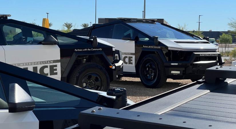 Bevállalták: Cybertruckokba ültetik a rendőröket